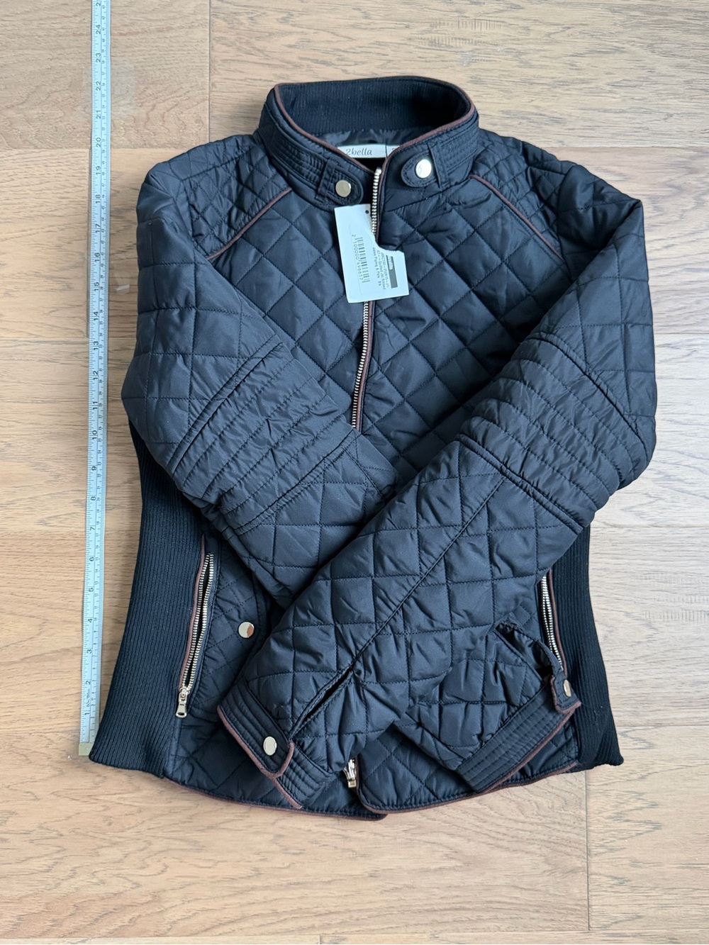 Barbour Black Quilted Women's Jacket with Contrast Trim